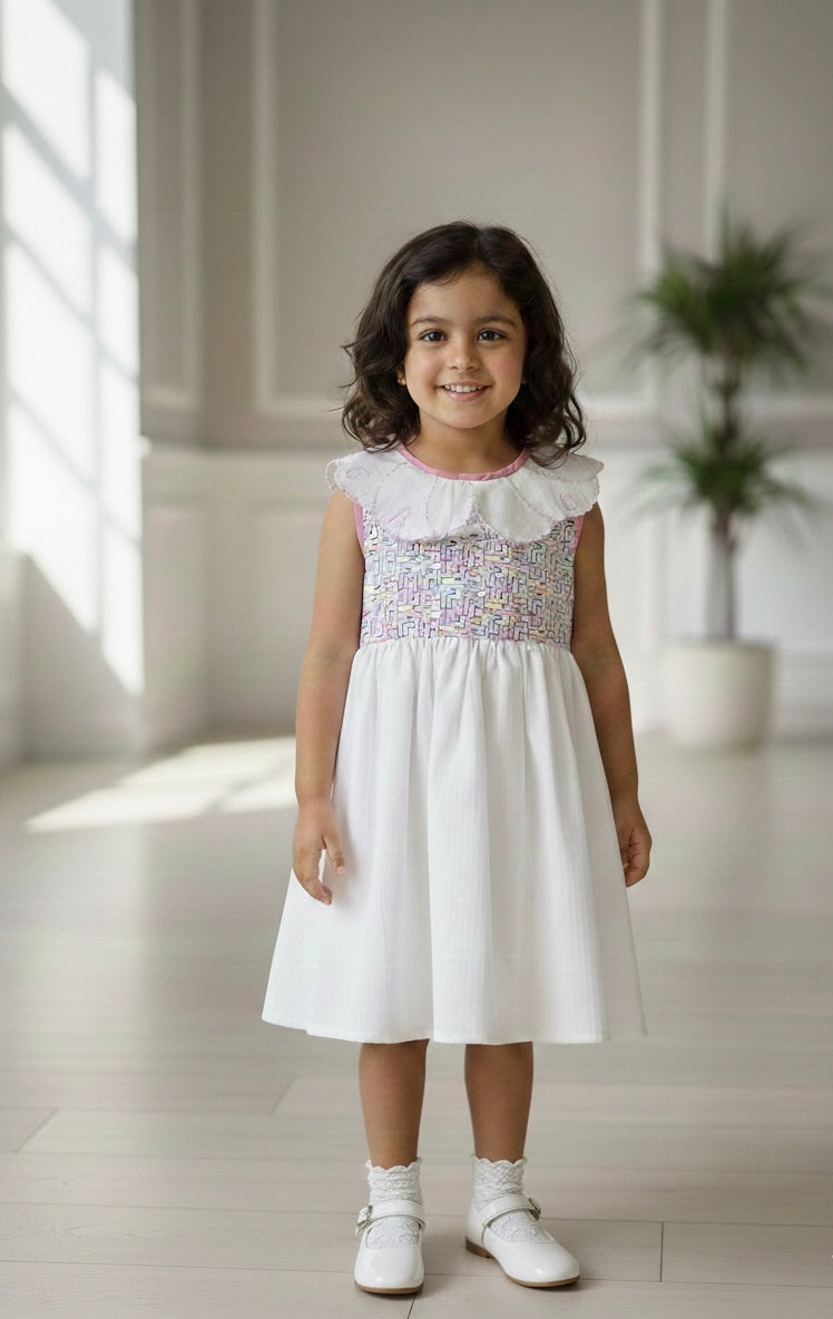 Sleeveless Collared Dress for Girls