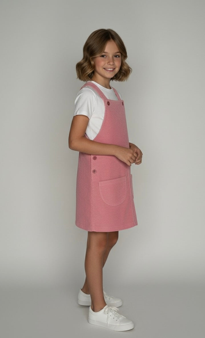 Luxury Pinafore Dress Set for Girls