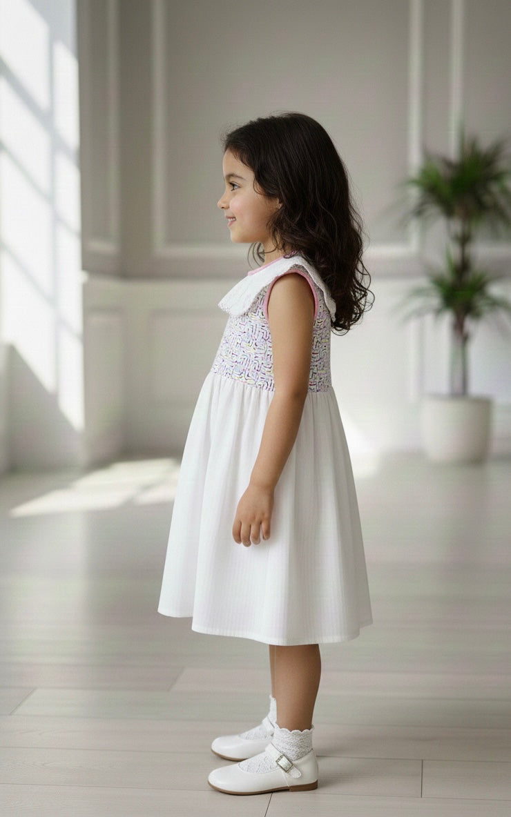 Sleeveless Collared Dress for Girls