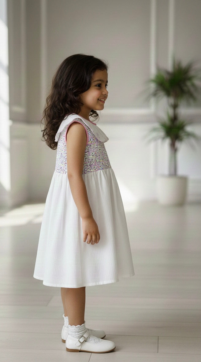 Sleeveless Collared Dress for Girls