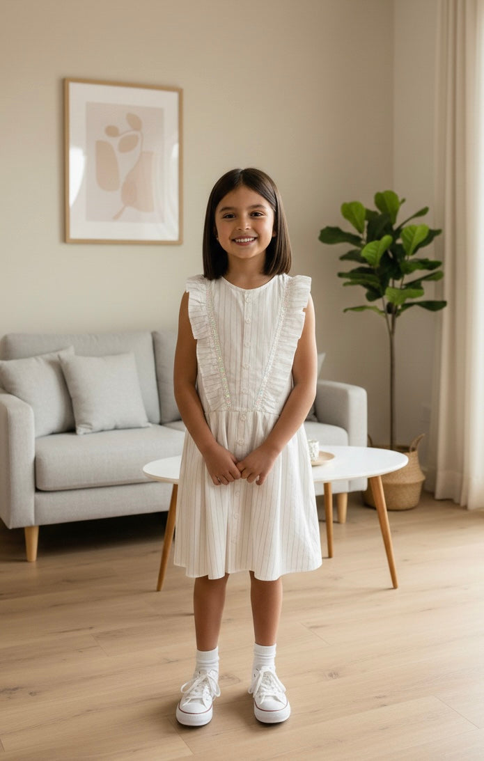 •	Willow Pinstripe Dress