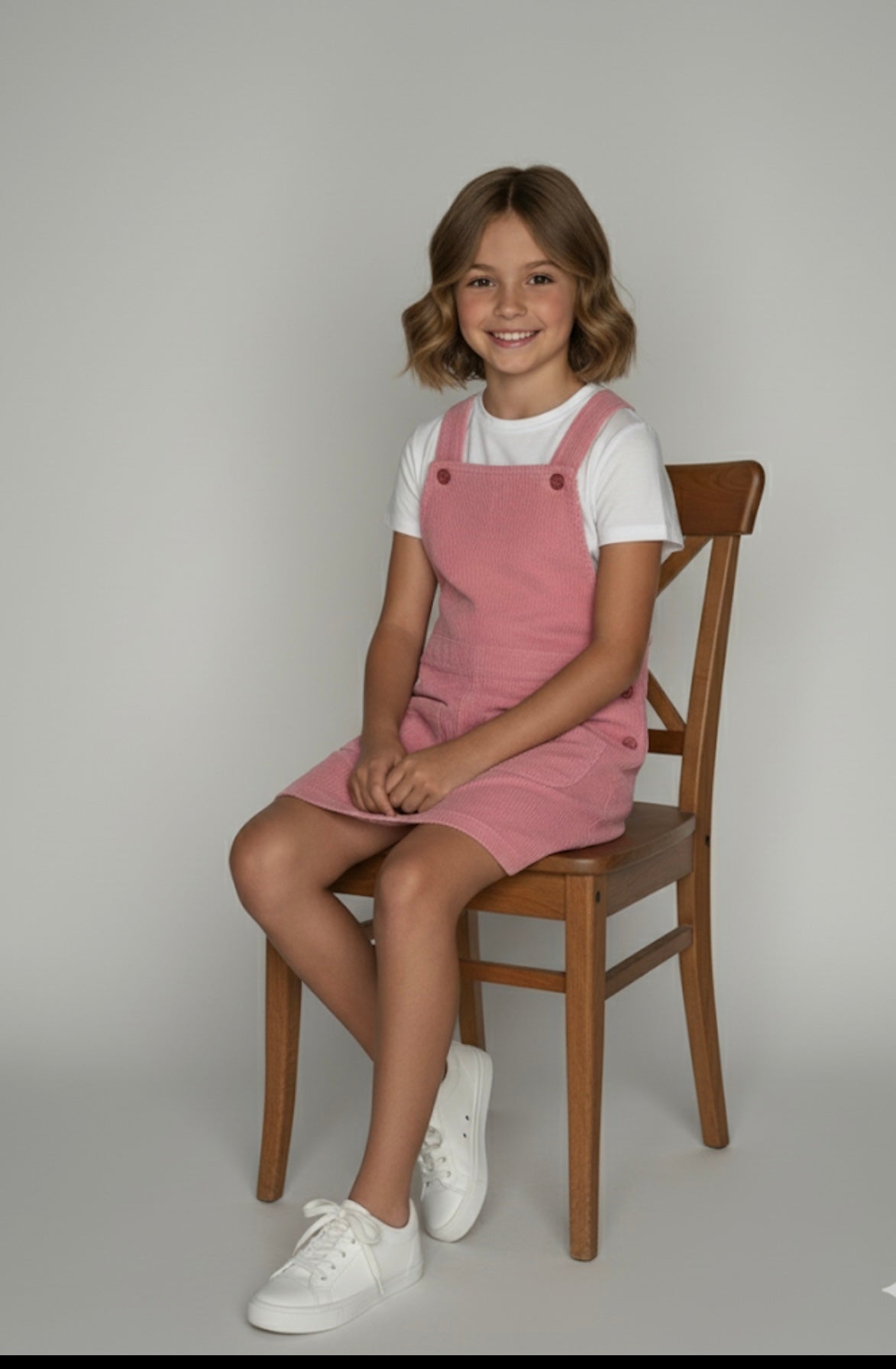 Luxury Pinafore Dress Set for Girls