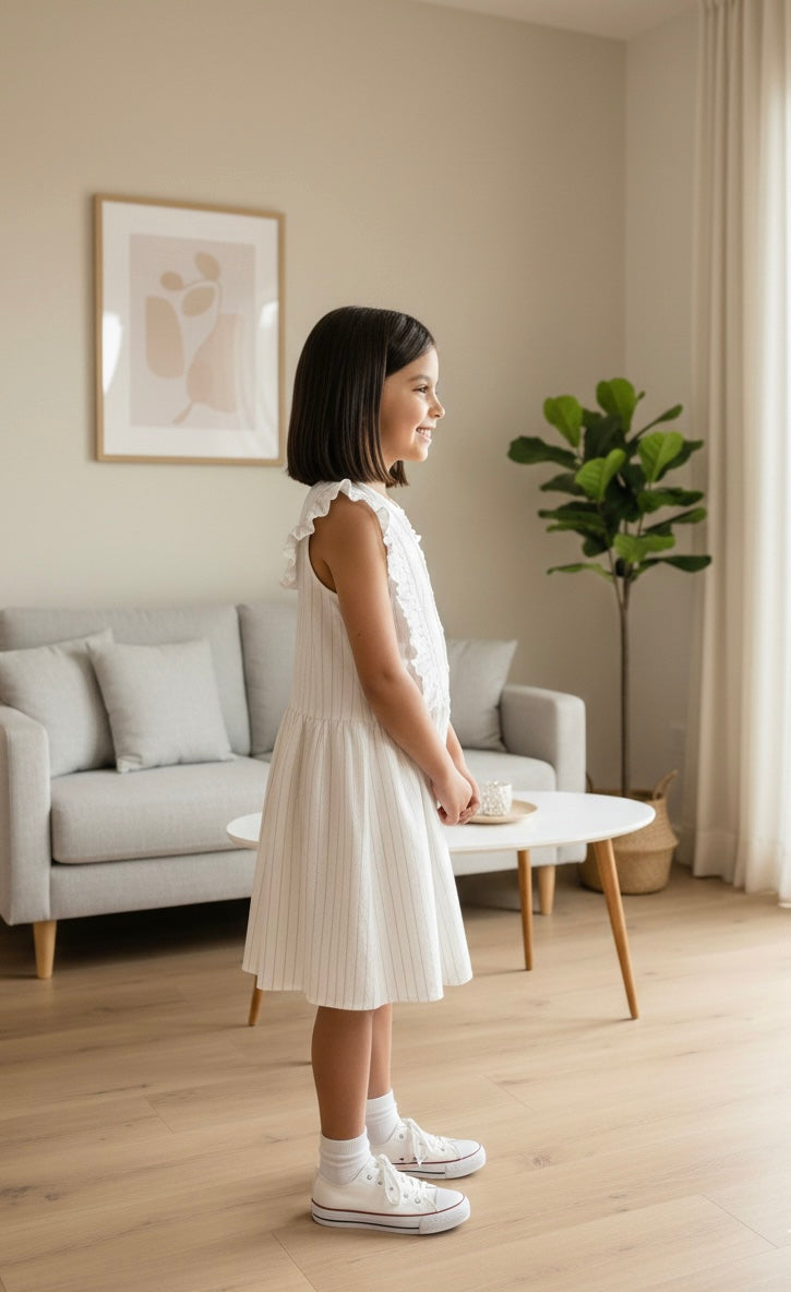 •	Willow Pinstripe Dress