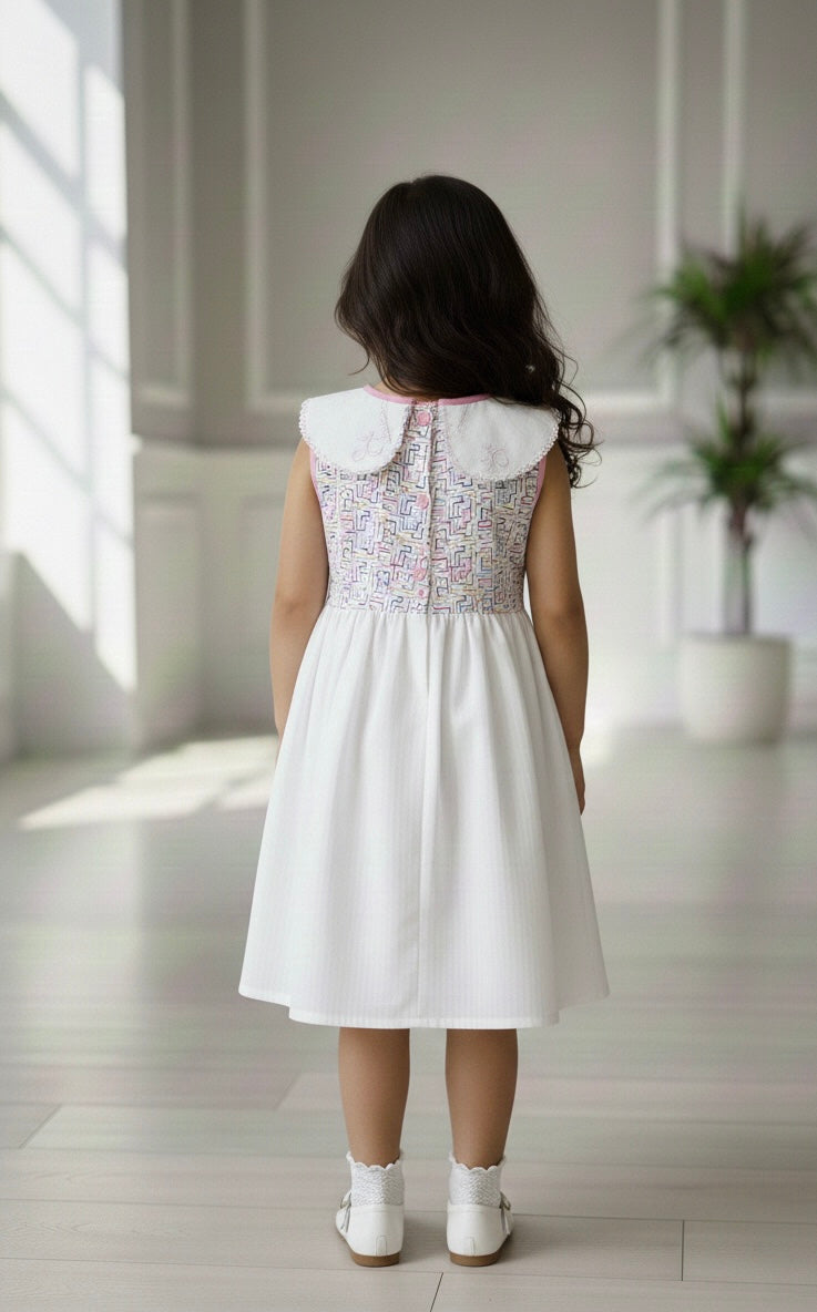 Sleeveless Collared Dress for Girls
