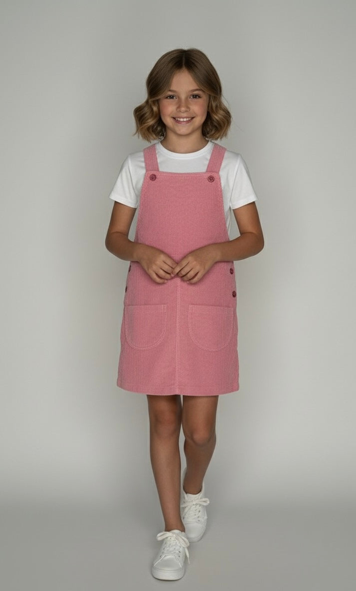 Luxury Pinafore Dress Set for Girls
