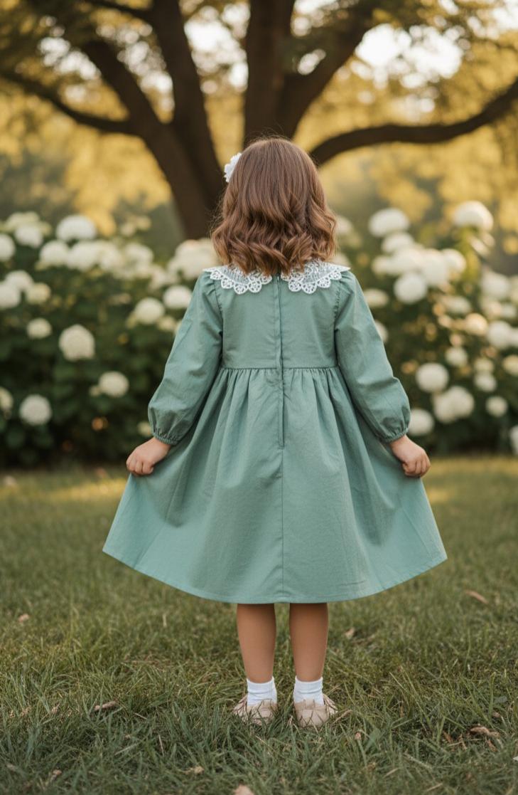 The Sage Heirloom Dress
